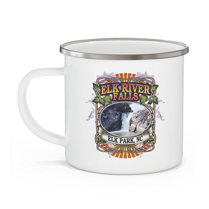 Elk River Falls, NC Enamel Camping Mug