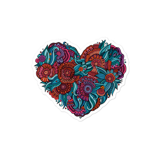 Big Heart Mandala Sticker